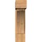 Ekena Millwork Thorton Block Smooth Bracket w/ Offset Brace, Western Red Cedar, 7 1/2"W x 22"D x 30"H BKT0806X22X30THR05SWR - alternate 4